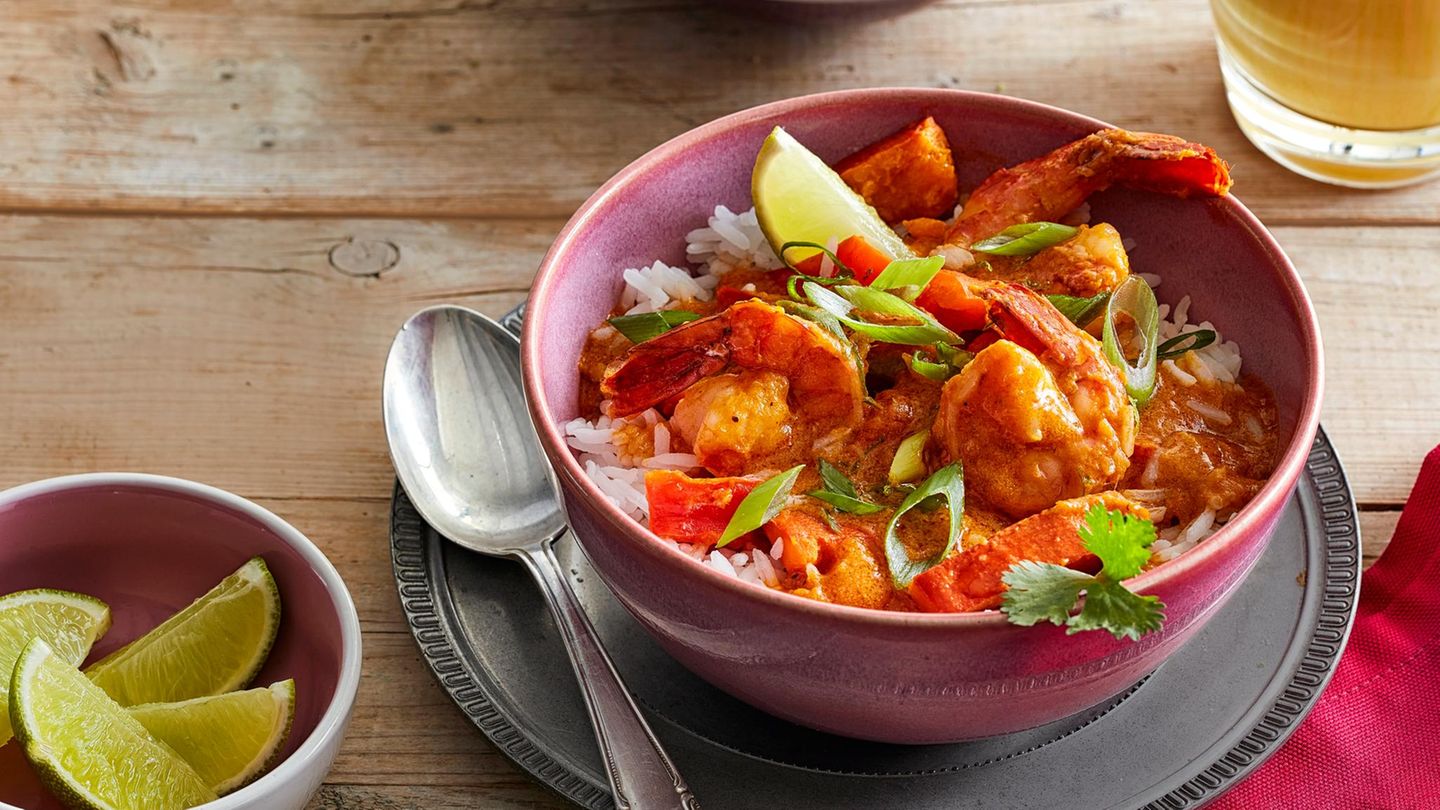 Kürbis-Garnelen-Curry Rezept - [ESSEN UND TRINKEN]