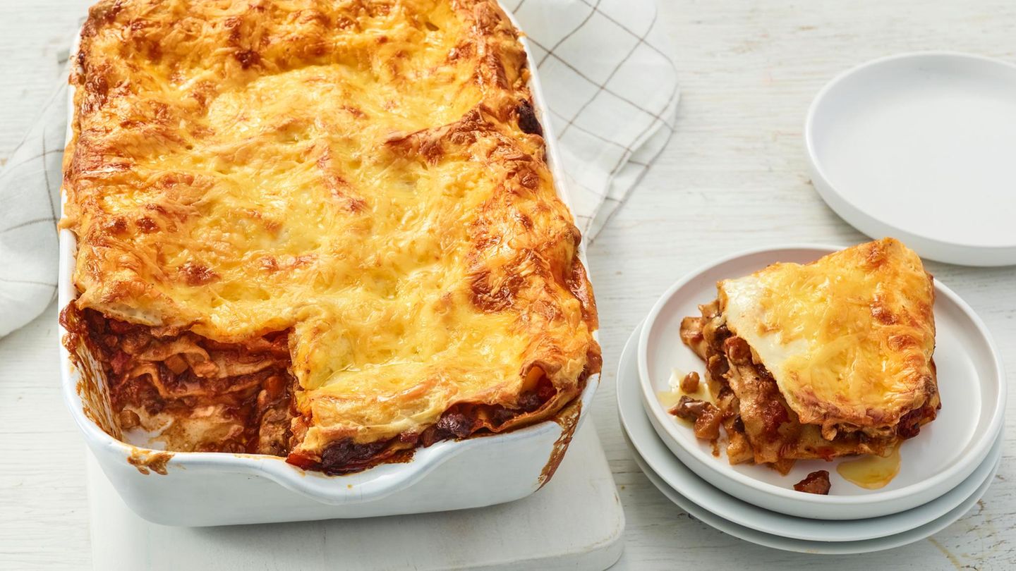 Gulasch-Lasagne Rezept