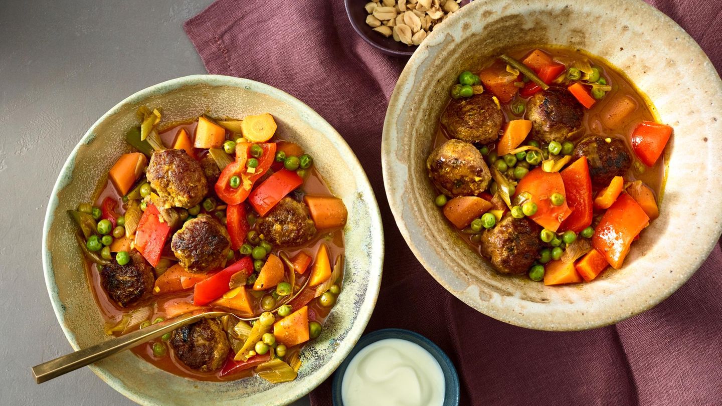 Hackbällchen-Möhren-Curry Rezept - [ESSEN UND TRINKEN]