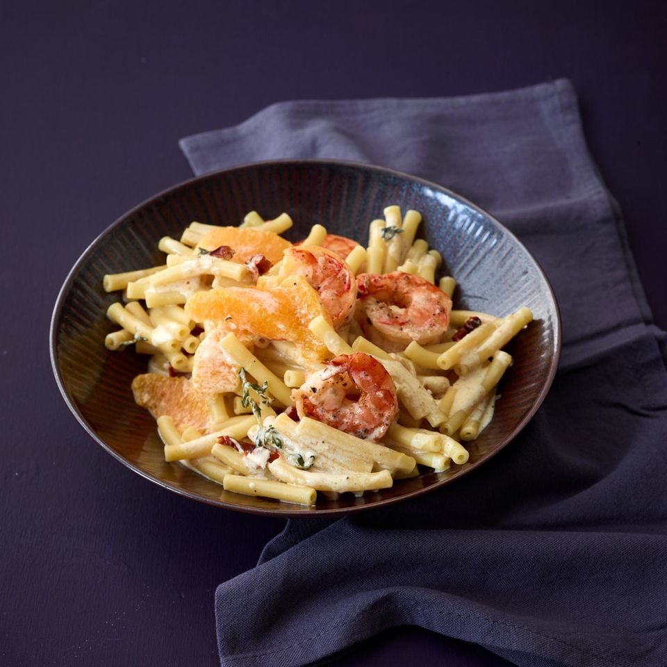 Garnelen-Maccheroni Rezept - [ESSEN UND TRINKEN]