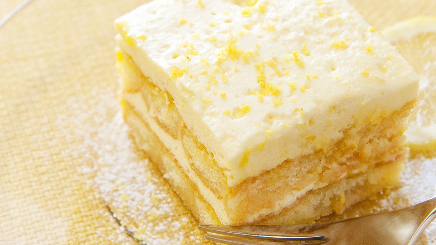 Zitronentiramisu: einfaches Dessert