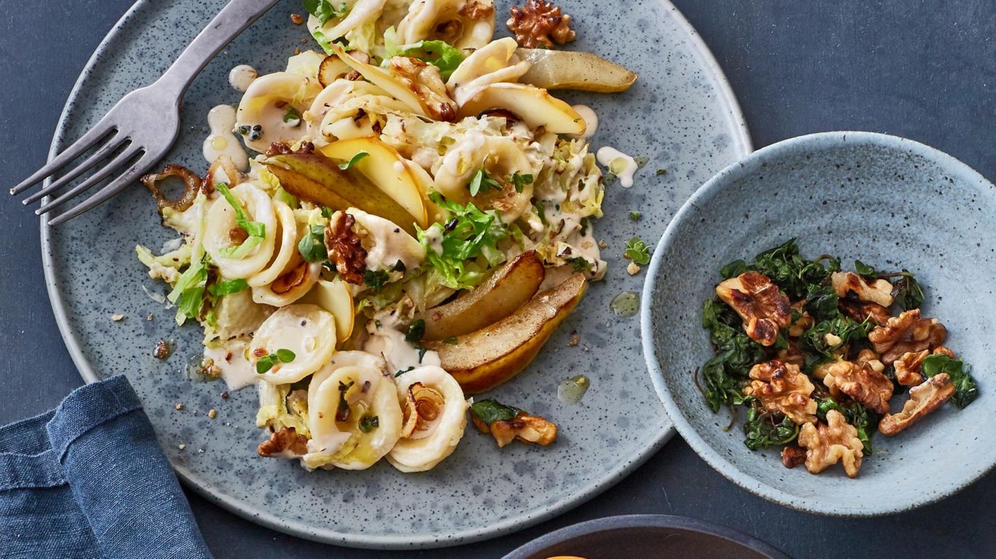 Orecchiette mit Rahmwirsing und Birnen Rezept