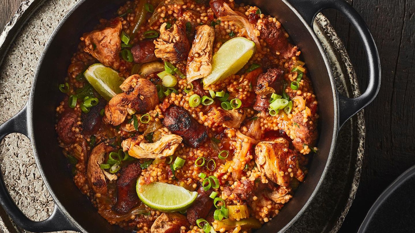 One-Pot-Graupen-Jambalaya Rezept
