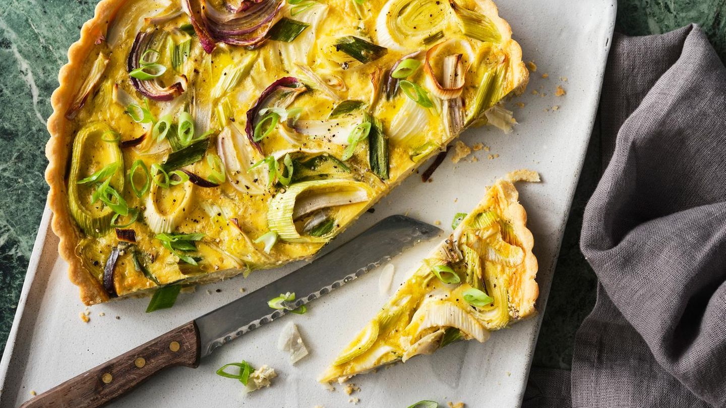 Fünf-Zwiebel-Tarte Rezept