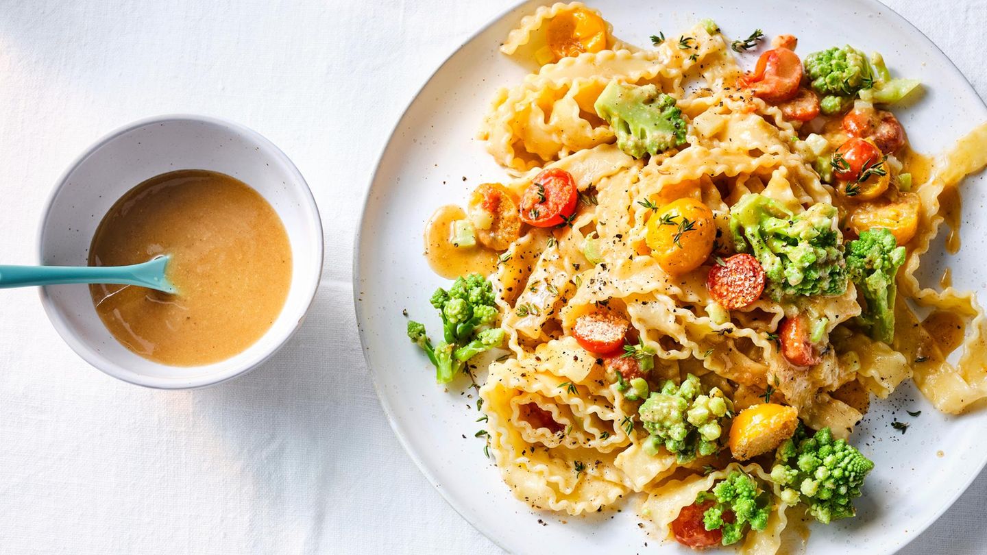 Romanesco-Tomaten-Pasta Rezept