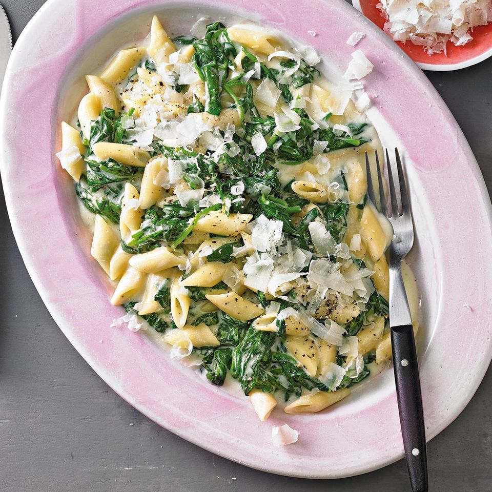 Pasta mit Spinat-Ricotta Rezept - [ESSEN UND TRINKEN]