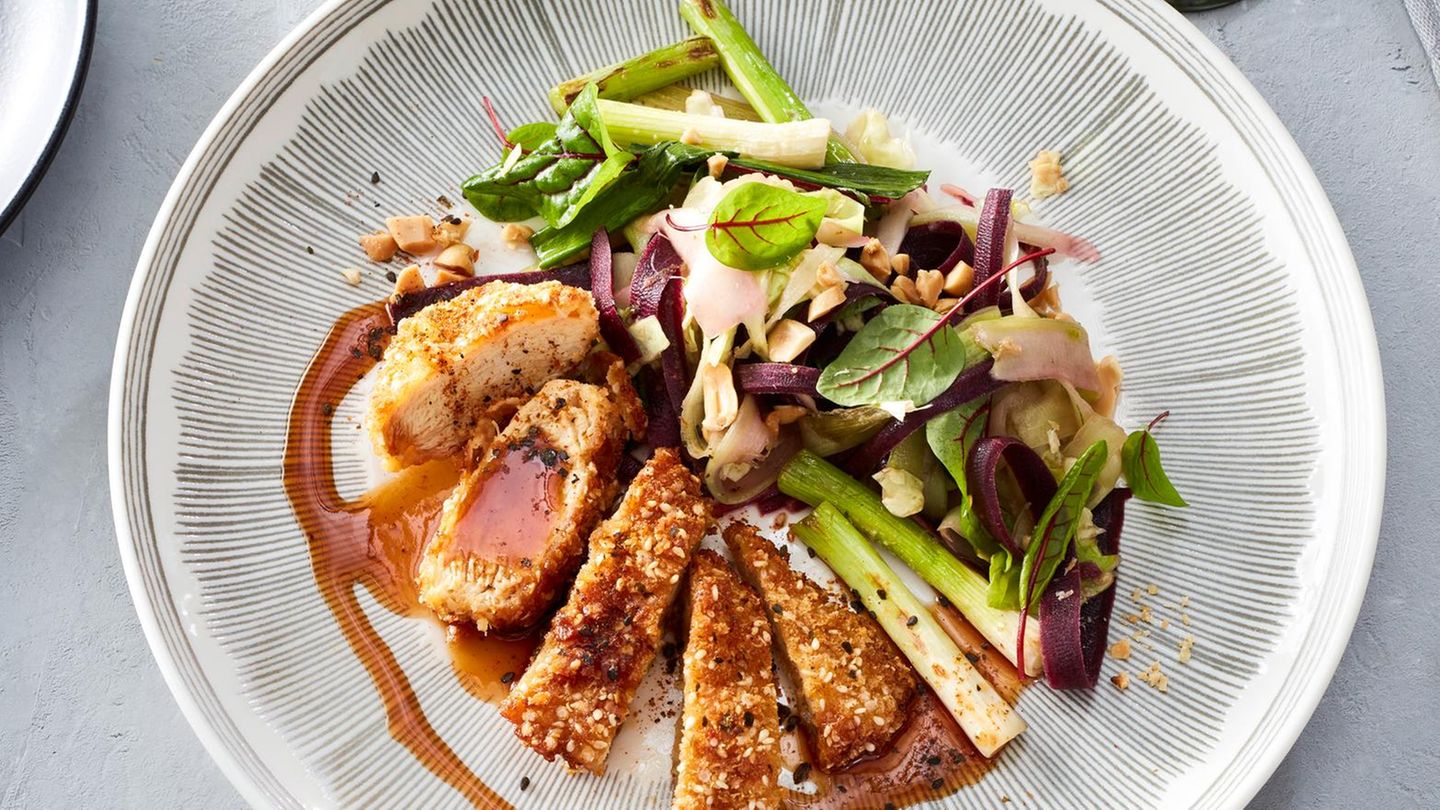 Chicken Katsu mit Pflaumensauce Rezept - [ESSEN UND TRINKEN]