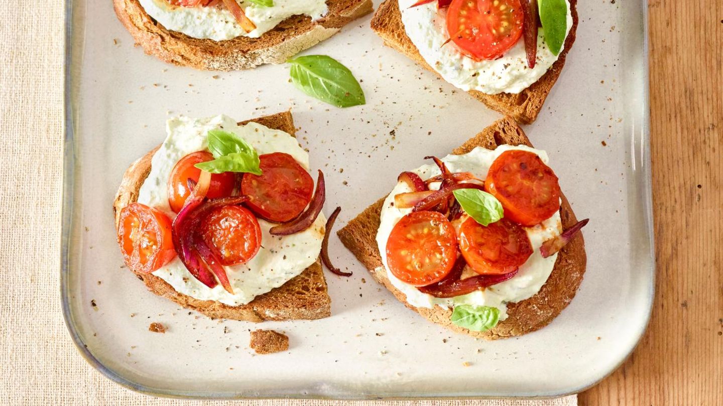 Ricotta-Basilikum-Crostini Rezept