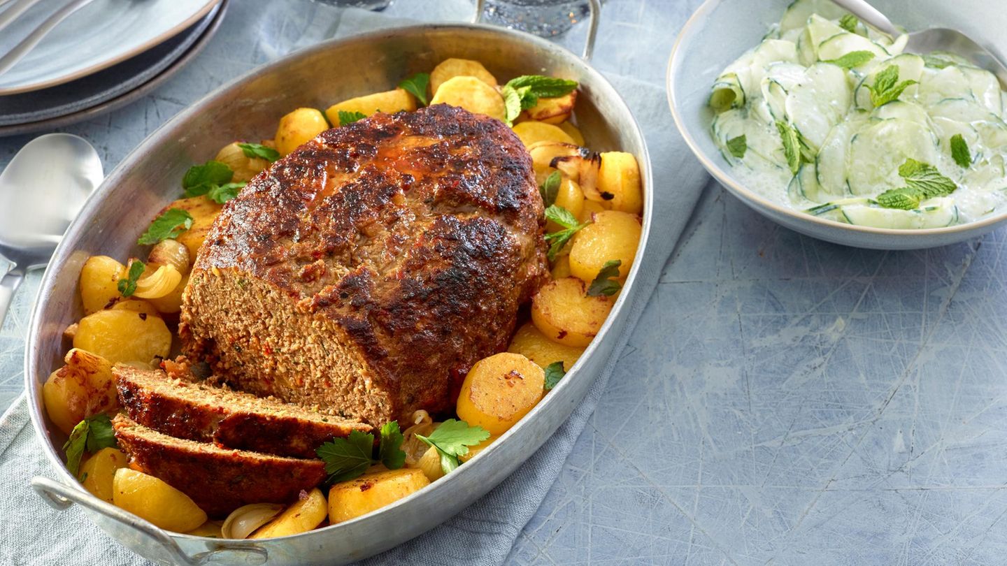 Orientalischer Hackbraten mit Kartoffeln Rezept - [ESSEN UND TRINKEN]