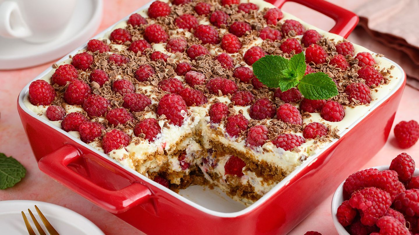 Himbeer-Tiramisu: einfaches Sommer-Dessert