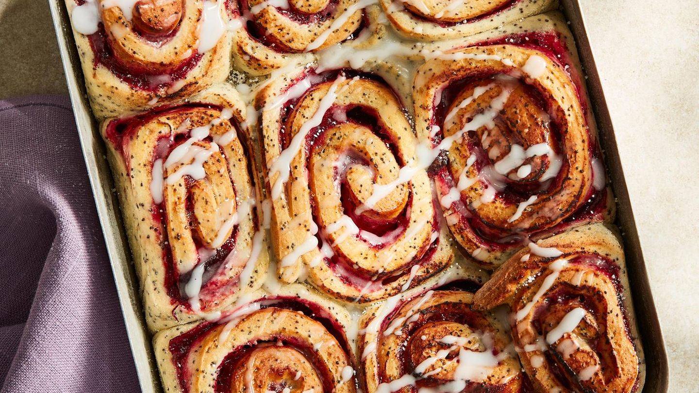 Zwetschgen-Mohn-Schnecken Rezept