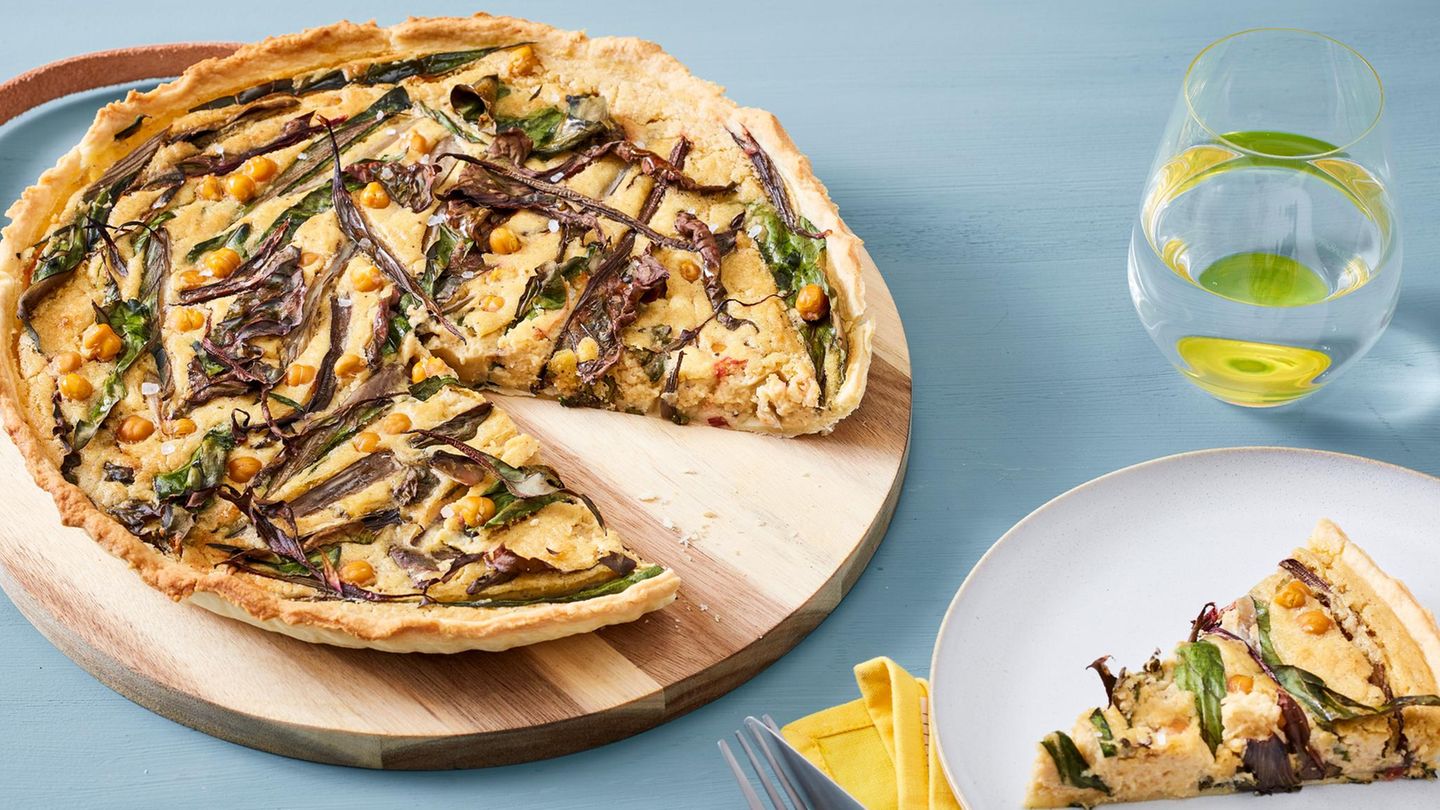 Mangold-Kichererbsen-Tarte Rezept - [ESSEN UND TRINKEN]
