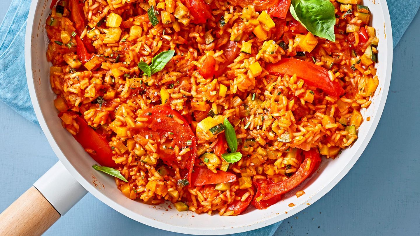 Mediterrane Reispfanne Rezept