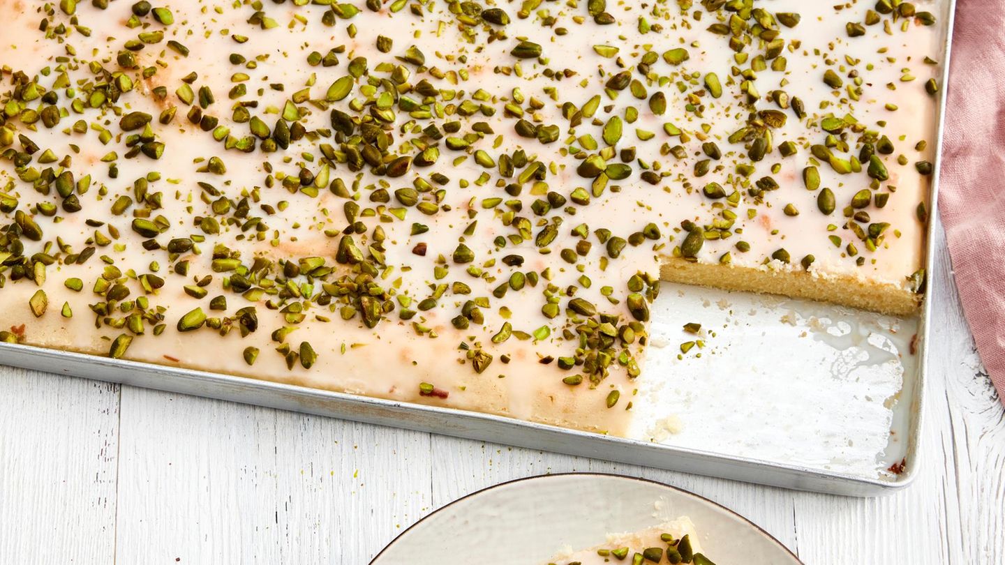Zitronenkuchen mit Pistazien Rezept
