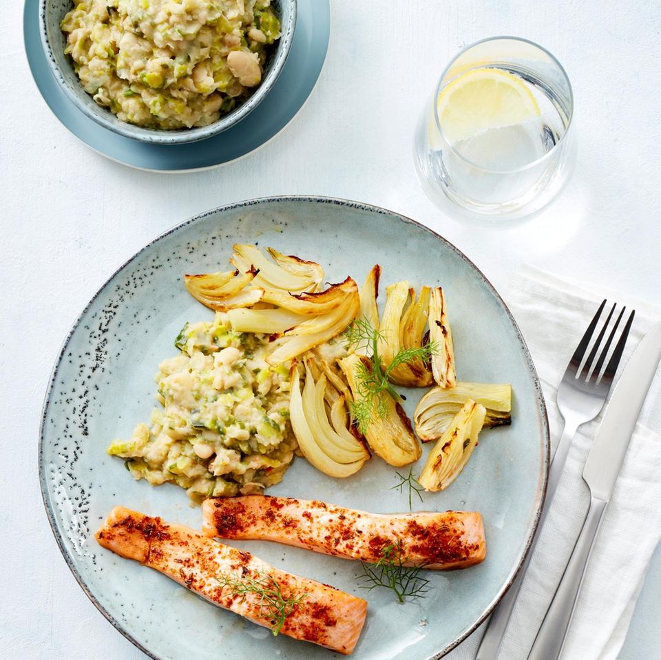 Fenchel-Lachs aus dem Ofen Rezept - [ESSEN UND TRINKEN]