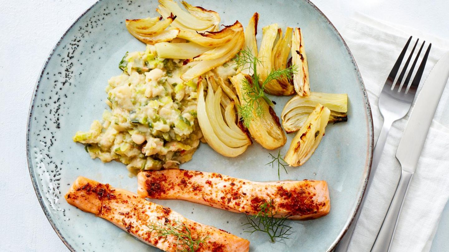 Fenchel-Lachs aus dem Ofen Rezept