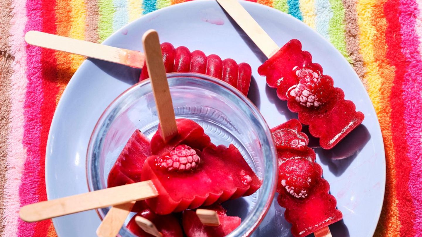 Wassermelonen-Himbeer-Eis Rezept