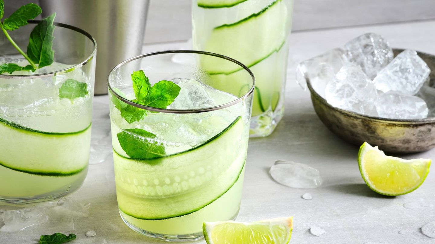 Gin Mojito mit Gurke Rezept