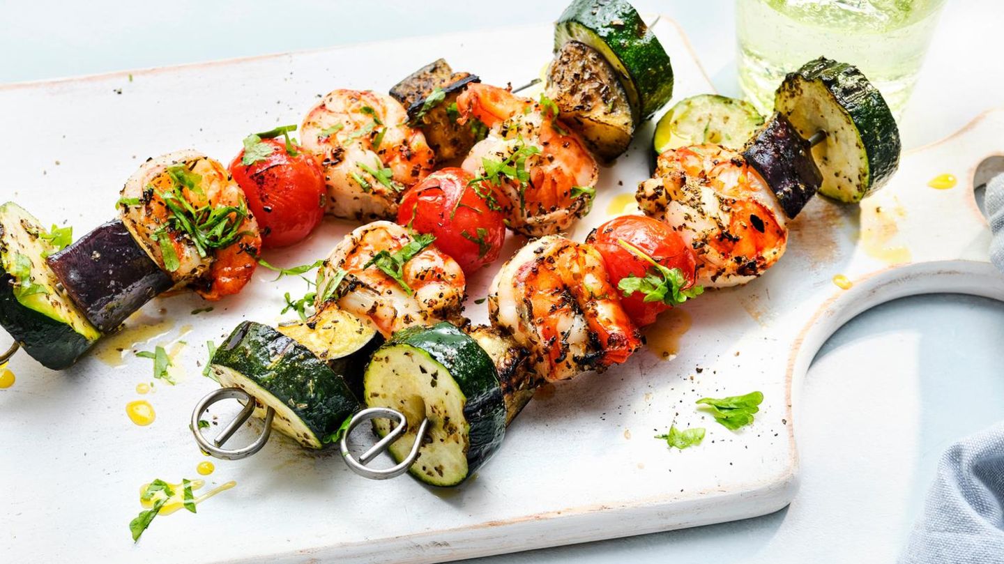 Garnelen-Ratatouille-Spieße Rezept