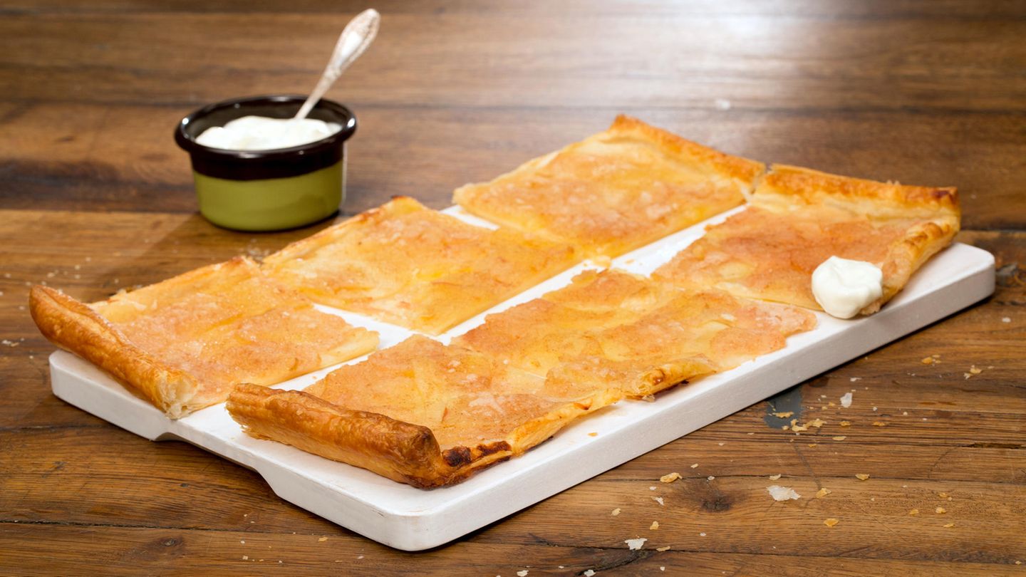 Blätterteigtarte mit Apfel und Birne Rezept