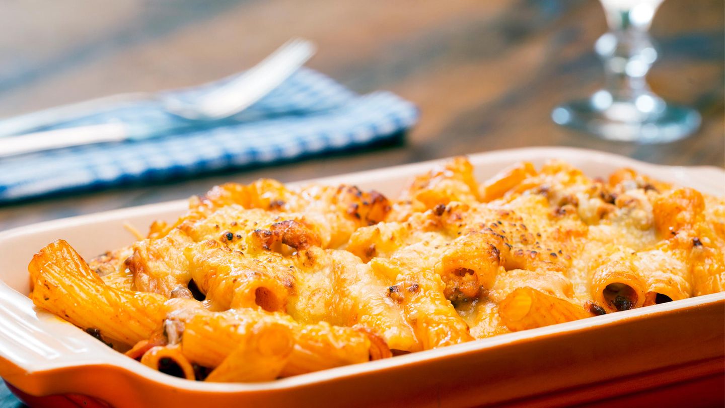 Rigatoni al forno Rezept