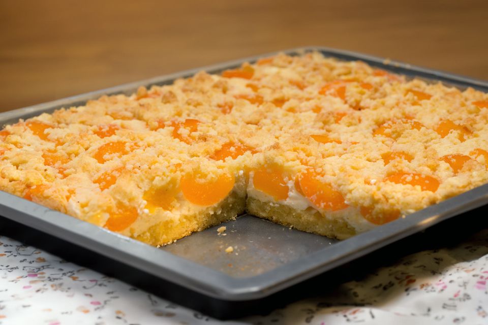 Schneller Quark-Streusel-Kuchen mit Obst Rezept - [ESSEN UND TRINKEN]