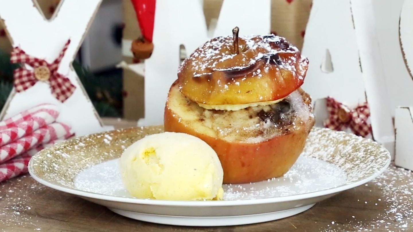 Bratapfel mit Cognac Rezept