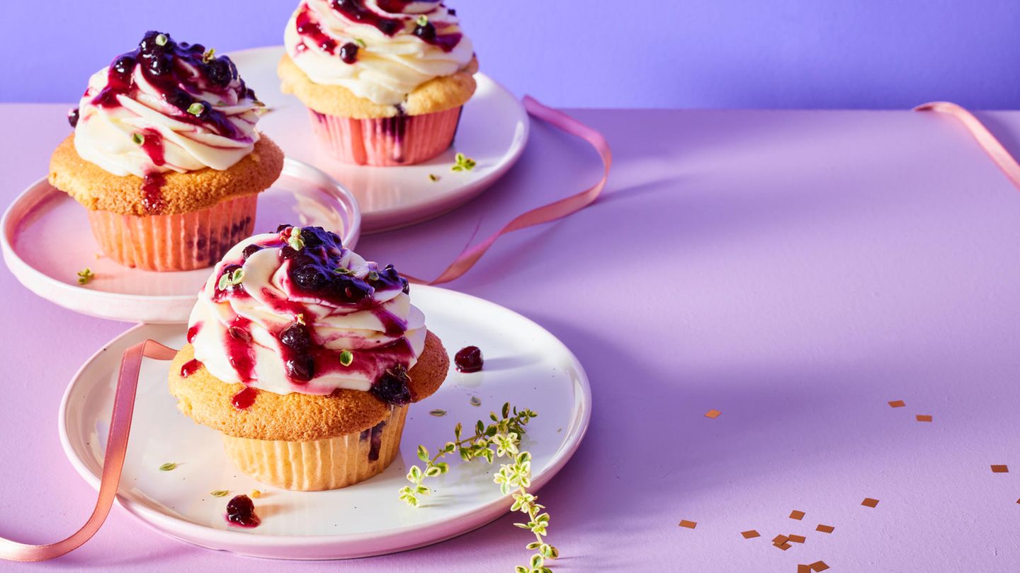 Blaubeer-Cupcakes Rezept