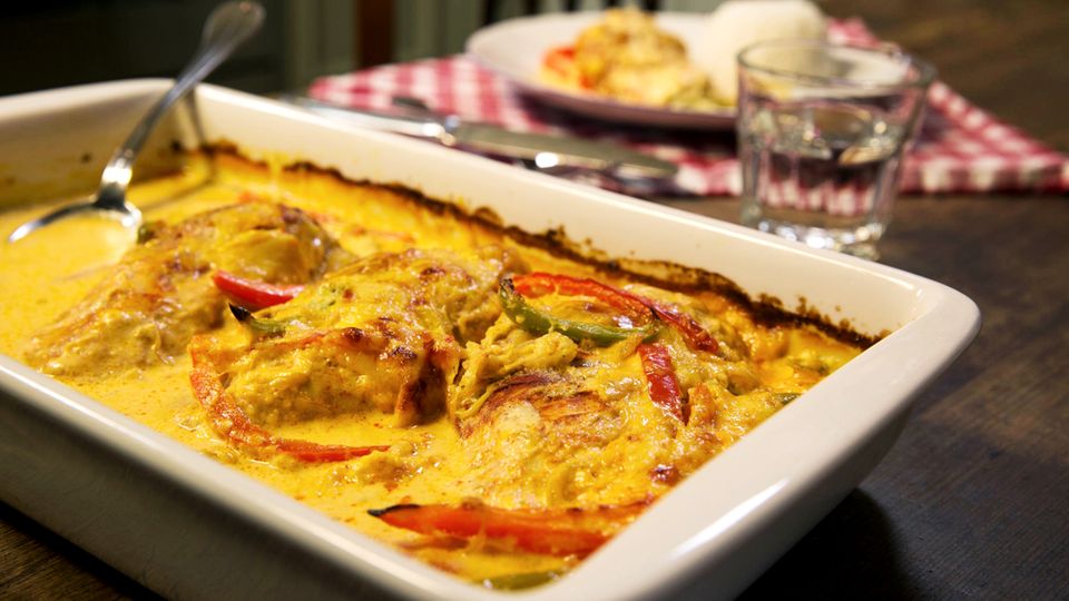 Paprika-Sahne-Hähnchen Rezept - [ESSEN UND TRINKEN]