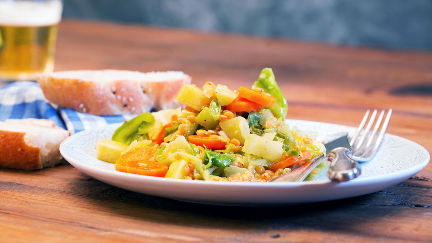 Spitzkohl-Curry mit Kokosmilch Rezept