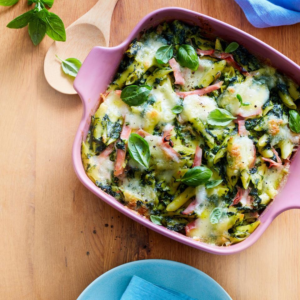 Schinken-Nudelauflauf Rezept - [ESSEN UND TRINKEN]