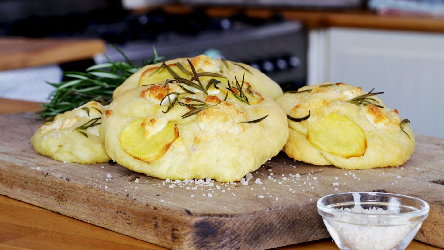 Mini-Focaccia mit Rosmarin Rezept