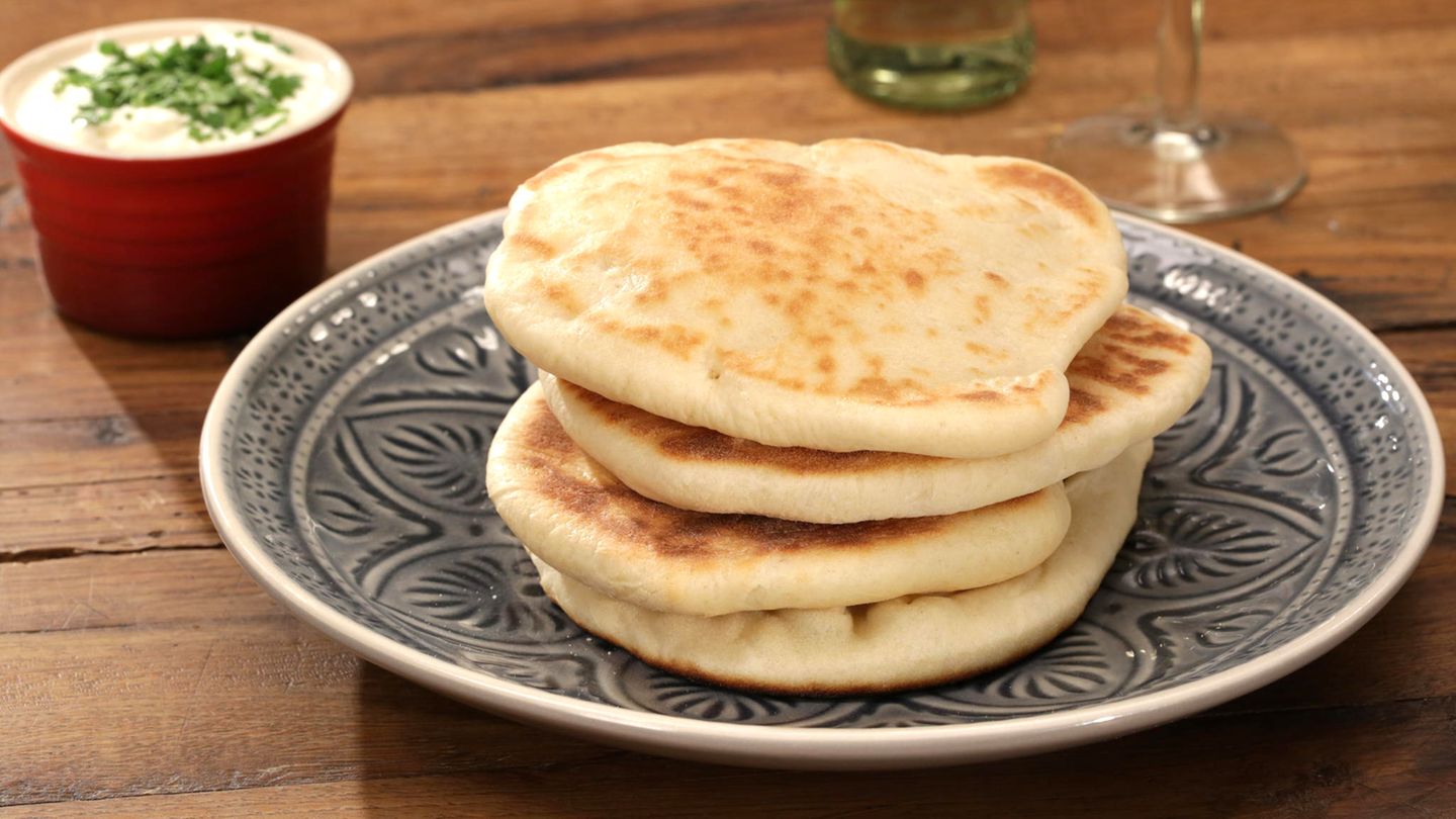 Indisches Naan-Brot aus der Pfanne Rezept