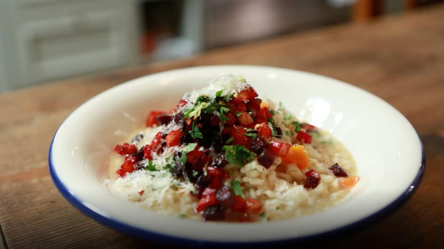 Rezept für Wurzelgemüse-Risotto mit Gremolata Rezept