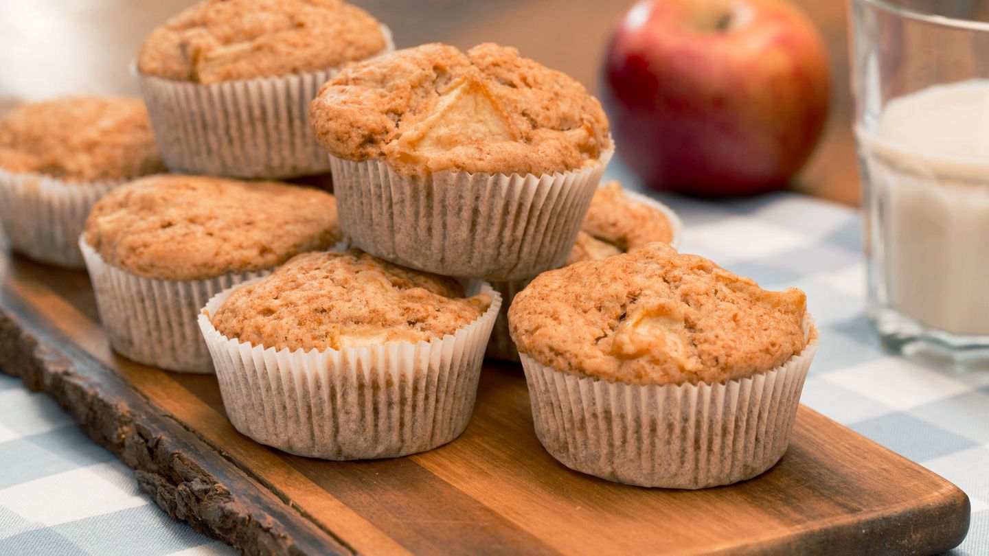 Vegane Muffins mit Apfel Rezept