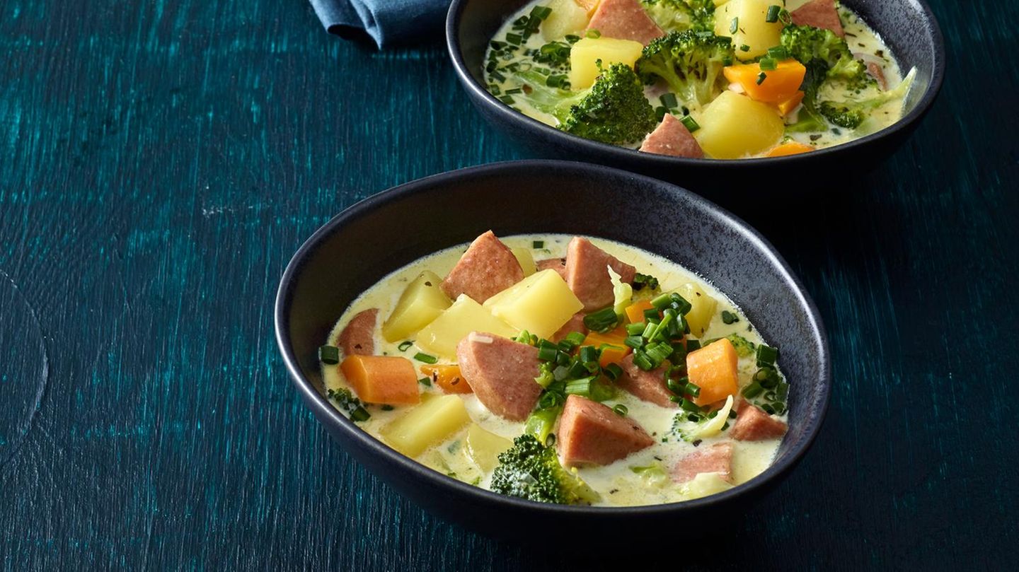 Kartoffel-Eintopf mit Fleischwurst und Brokkoli Rezept