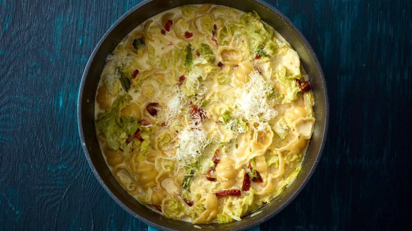 One-Pot-Pasta-Wirsing-Topf Rezept