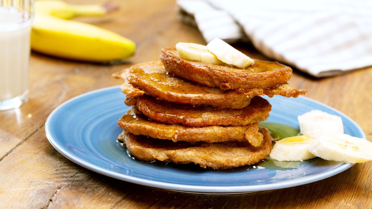 Vegane Bananen-Pancakes Rezept