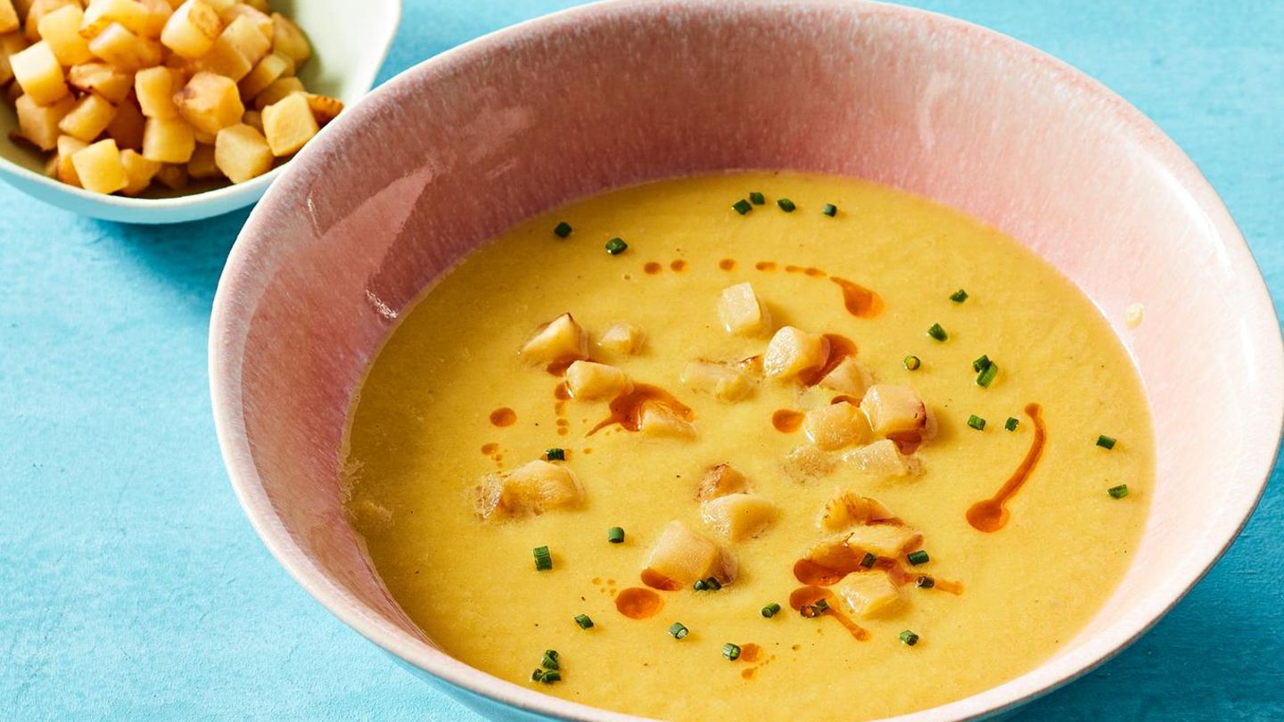 Steckrüben-Kurkuma-Suppe Rezept