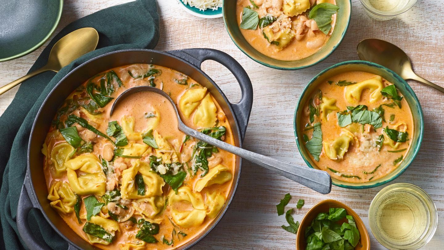 Vegetarischer Tortellini-Topf Rezept