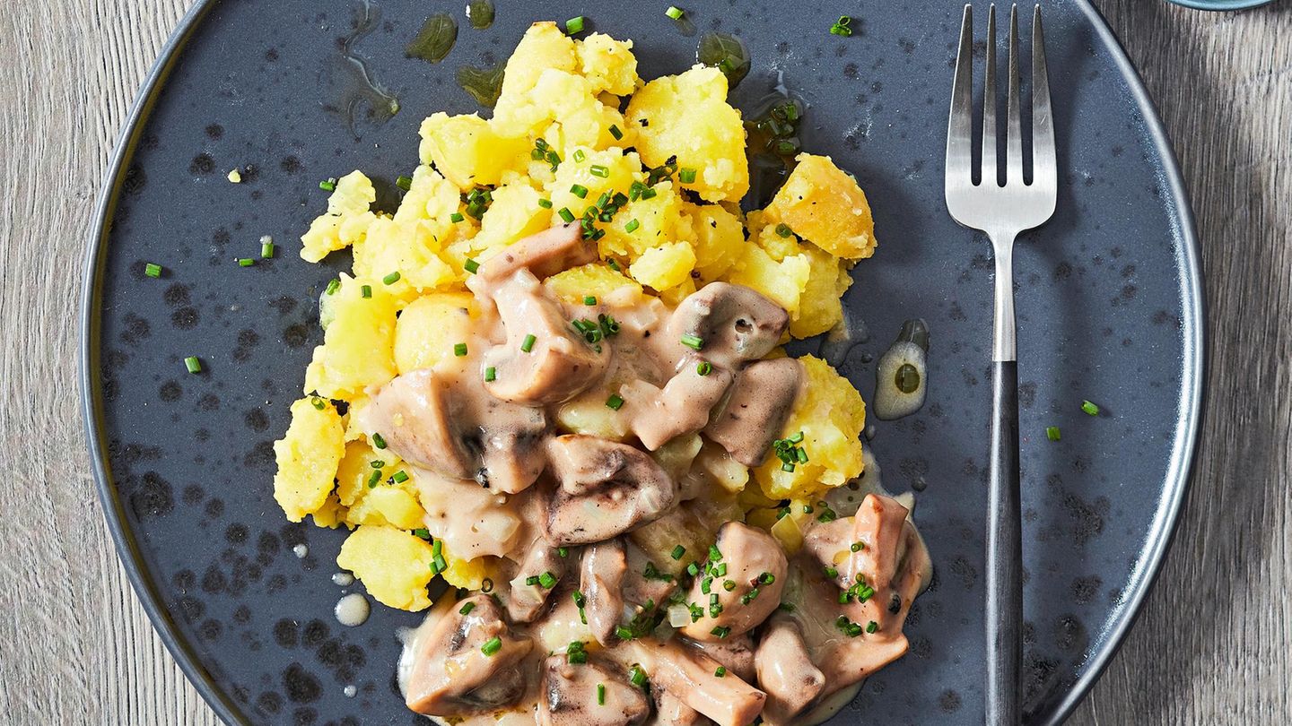 Pilz-Geschnetzeltes mit Kartoffeln Rezept - [ESSEN UND TRINKEN]