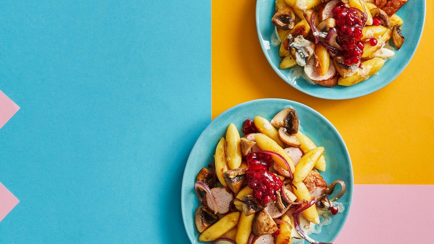 Jägerpfanne mit Schupfnudeln Rezept - [ESSEN UND TRINKEN]