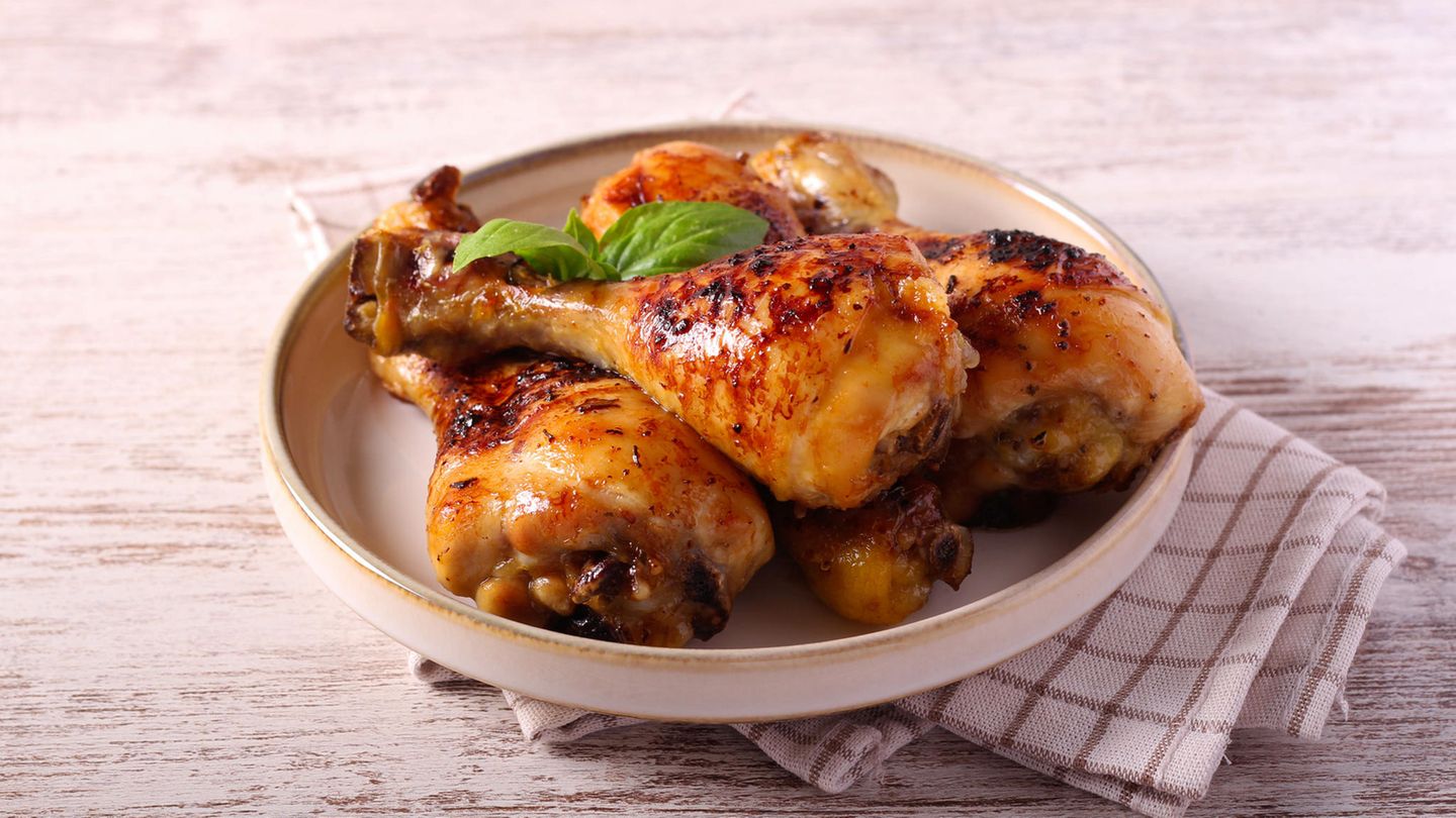 Hähnchenkeulen aus dem Ofen Rezept