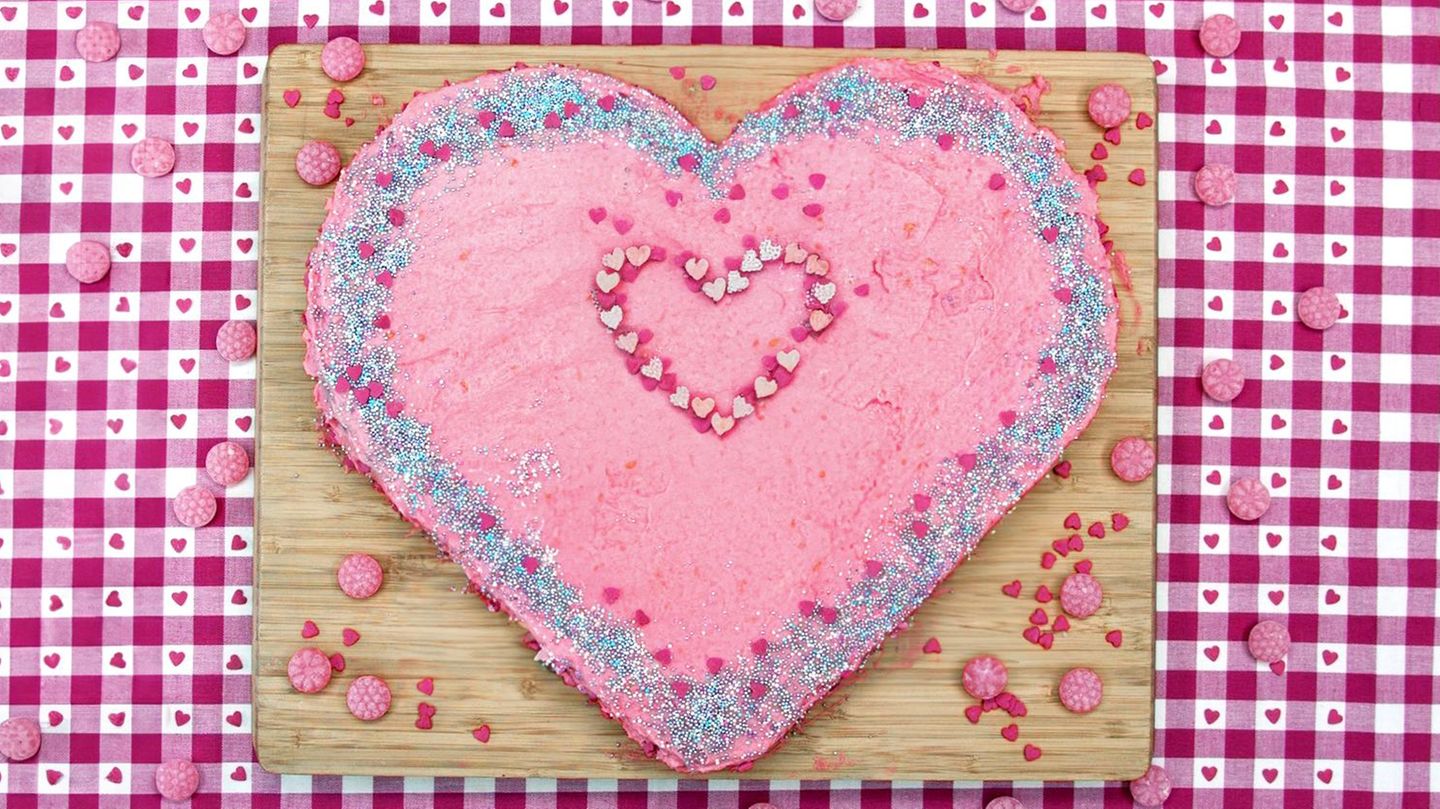 Herzkuchen ohne Herzbackform Rezept