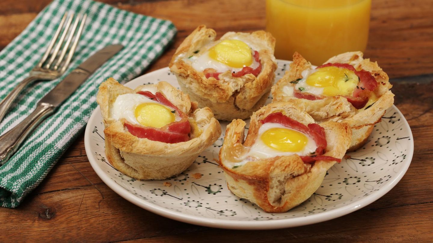 Toast-Muffins mit Ei Rezept