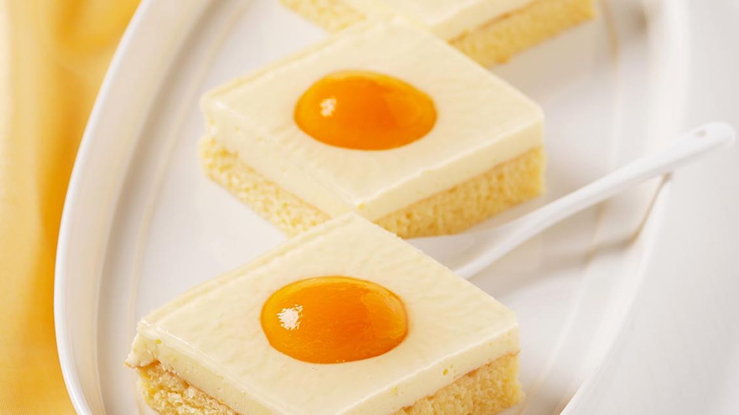 Spiegeleikuchen: Rezept für den Klassiker