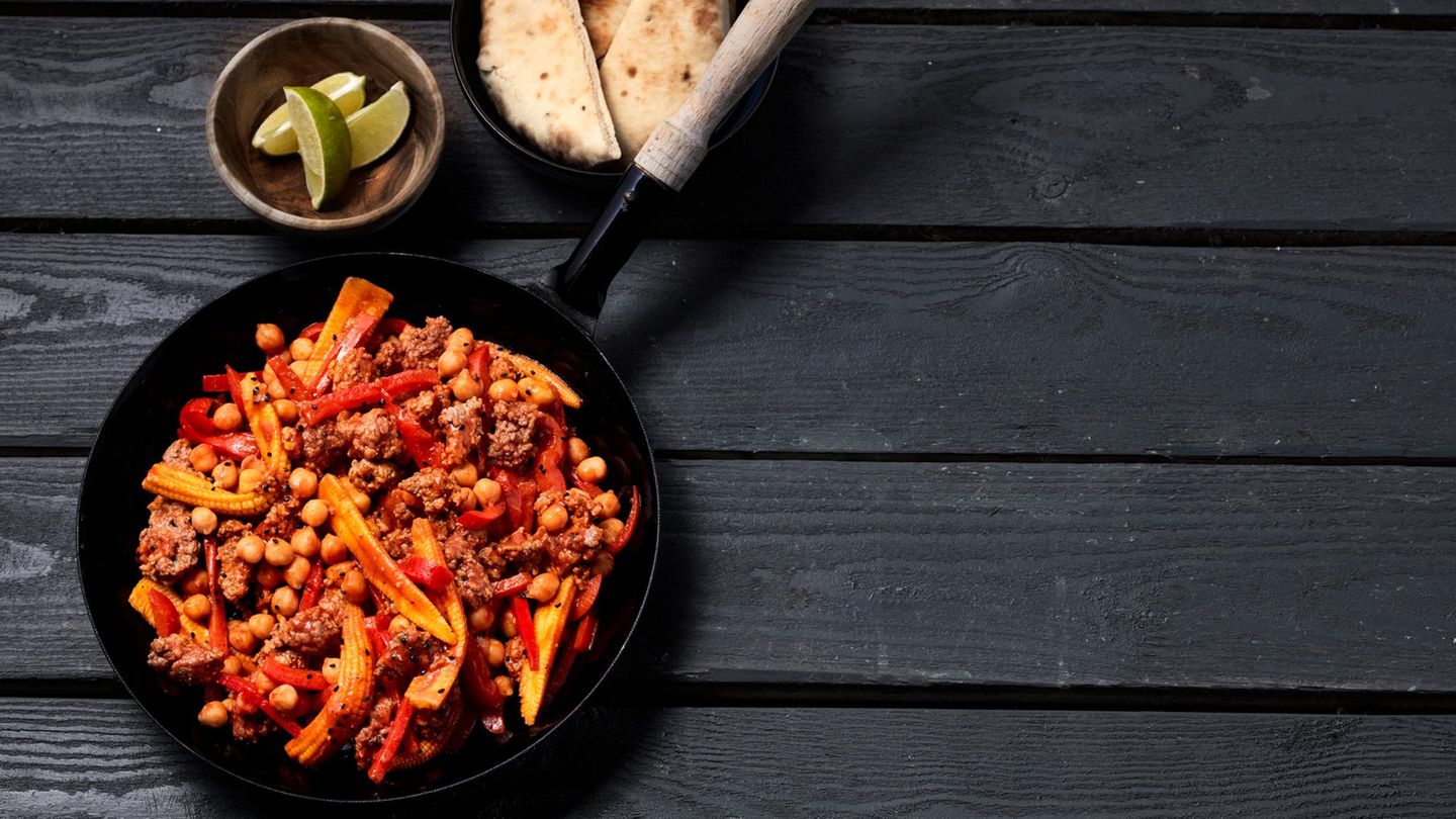 Kichererbsen-Hack-Pfanne Rezept