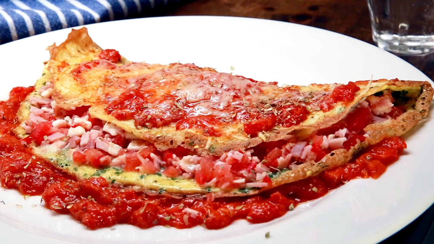Schinken-Tomaten-Omelett Rezept
