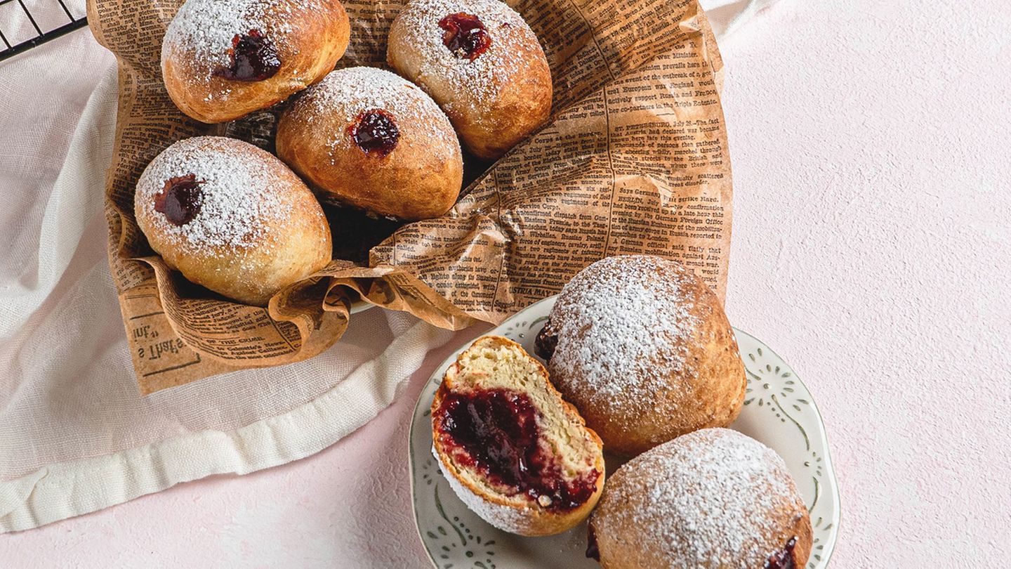 Berliner aus der Heißluftfritteuse