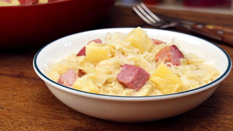 Sauerkraut mit Kasseler